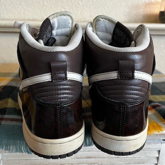 Nike Dunk Mens High Premium Brown Casual Sneaker Mens Shoes Size 8 Sporty Y2K - Picture 5 of 16